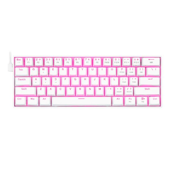 Picture of REDRAGON DRAGONBORN Wired Mechanical Keyboard Red LED 67Key Design - White