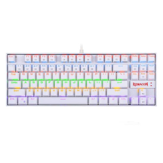 Picture of REDRAGON KUMARA Mechanical 87 Key|RGB Backlit Gaming Keyboard - White