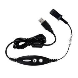 Picture of Calltel HW528N Mono-Ear Headset - Noise-Cancelling Mic - USB Quick Disconnect Cable