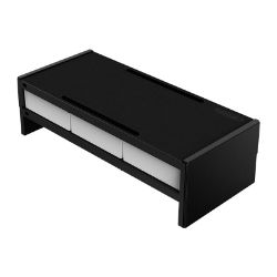Picture of ORICO 14cm Desktop Monitor Stand with Drawers - Black