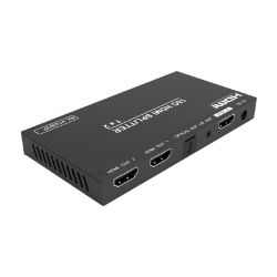 Picture of HDCVT 1x2 HDMI 2.0 Splitter with Scaler/Audio Extract EDID HDCP 2.2