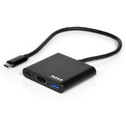 Picture of Port USB Type-C to 1 x HDMI|1 x USB3.0|1 x Type-C 60W PD Dock - Black