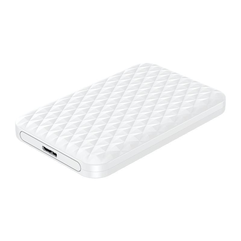 Picture of ORICO 2.5" 5Gbps|USB3.0|Diamond Pattern Design|Supports up to 4TB - Hard Drive Enclosure - White