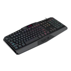 Picture of REDRAGON HARPE Membrane|RGB Backlit|12 Multimedia Keys|19 Non-Conflict Gaming Keyboard - Black