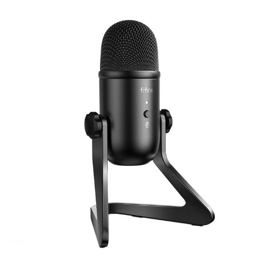 Picture of Fifine K678 Broadcasting Uni-Directional Cardioid Studio Condenser Microphone - Black