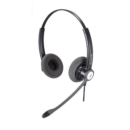 Picture of Calltel HW333N Stereo-Ear Headset - Noise-Cancelling Mic - Quick Disconnect Connector