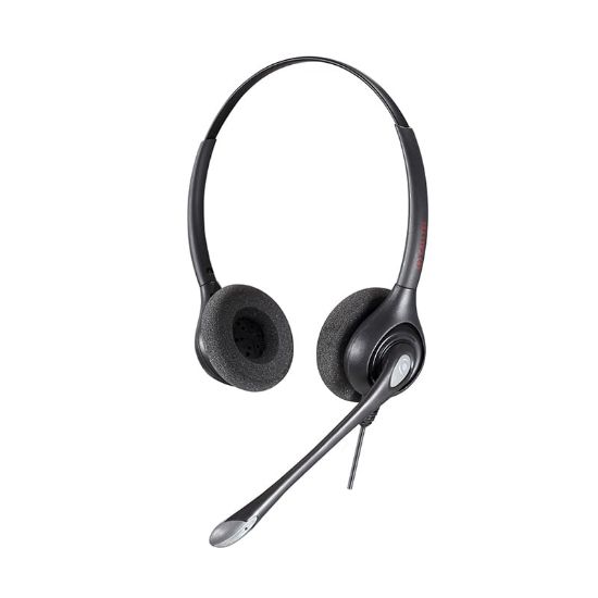 Picture of Calltel HW361N Stereo-Ear Headset - Noise-Cancelling Mic - Quick Disconnect Connector