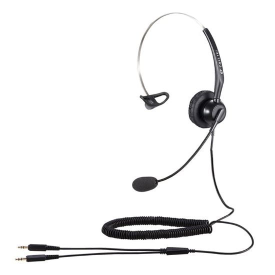 Picture of Calltel T800 Mono-Ear Headset - Noise-Cancelling Mic - Dual 3.5mm Jacks