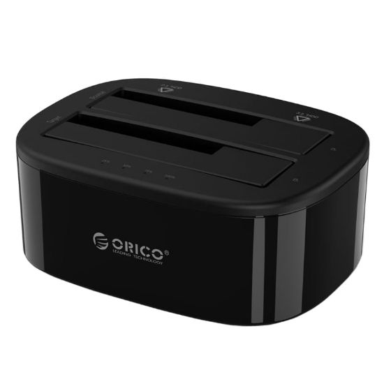 Picture of ORICO 2 Bay 2.5" / 3.5" USB3.0 HDD|SSD Standalone Clone Dock - Black