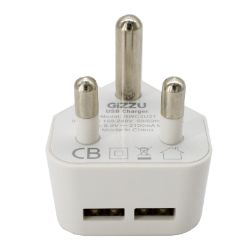 Picture of GIZZU 2 x USB 3-Prong Wall Charger White