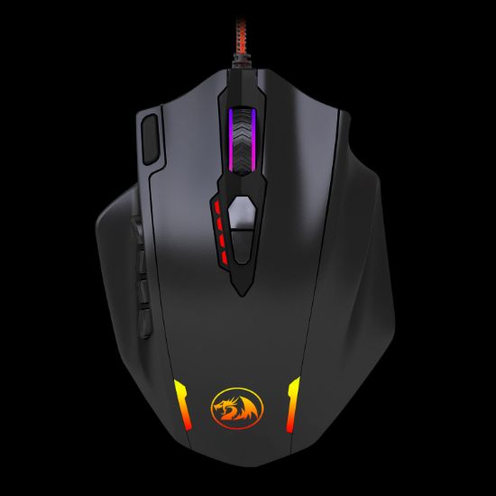 Picture of REDRAGON IMPACT 12400DPI MMO Gaming Mouse - Black