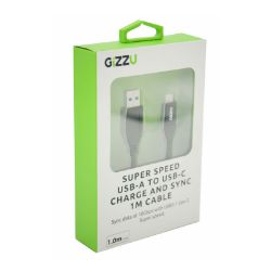 Picture of GIZZU USB3.1 A to USB-C 1m Cable Black