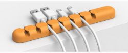 Picture of ORICO 7 Slot Desktop Cable Clip - Orange